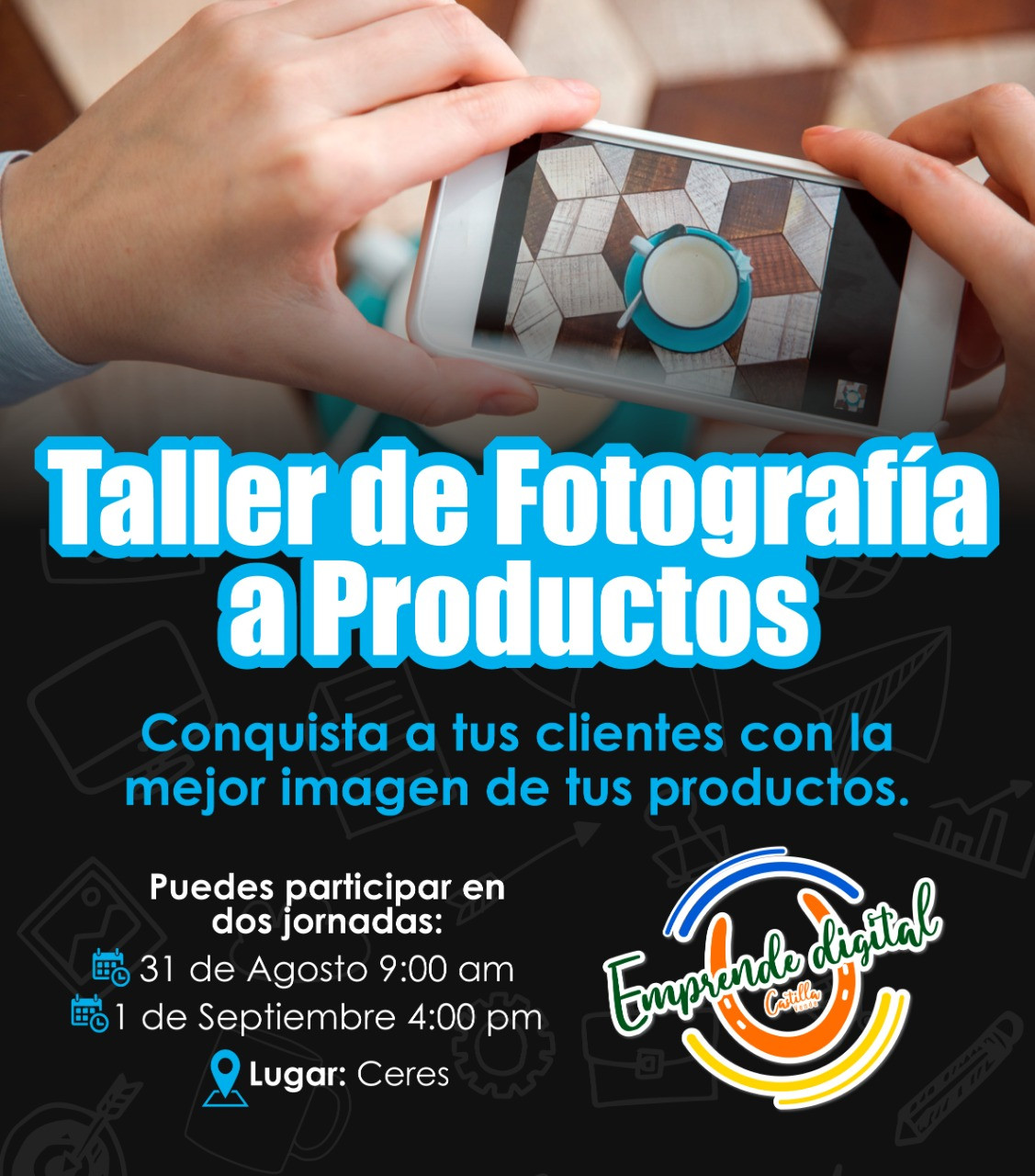 Taller fotografía a productos