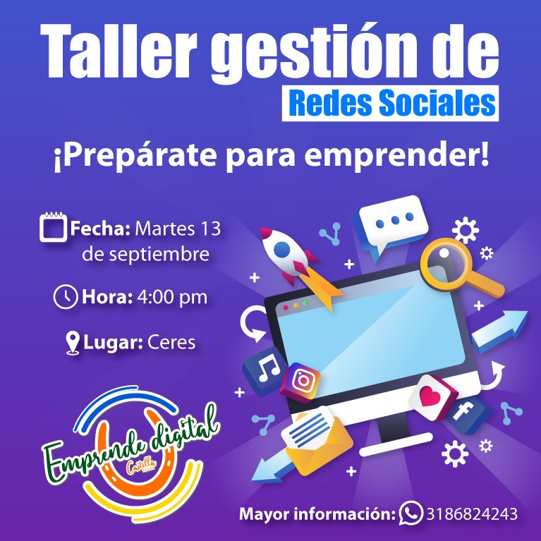 Taller gestión de redes sociales